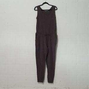 Versions gray cotton jogger jumpsuit sz S